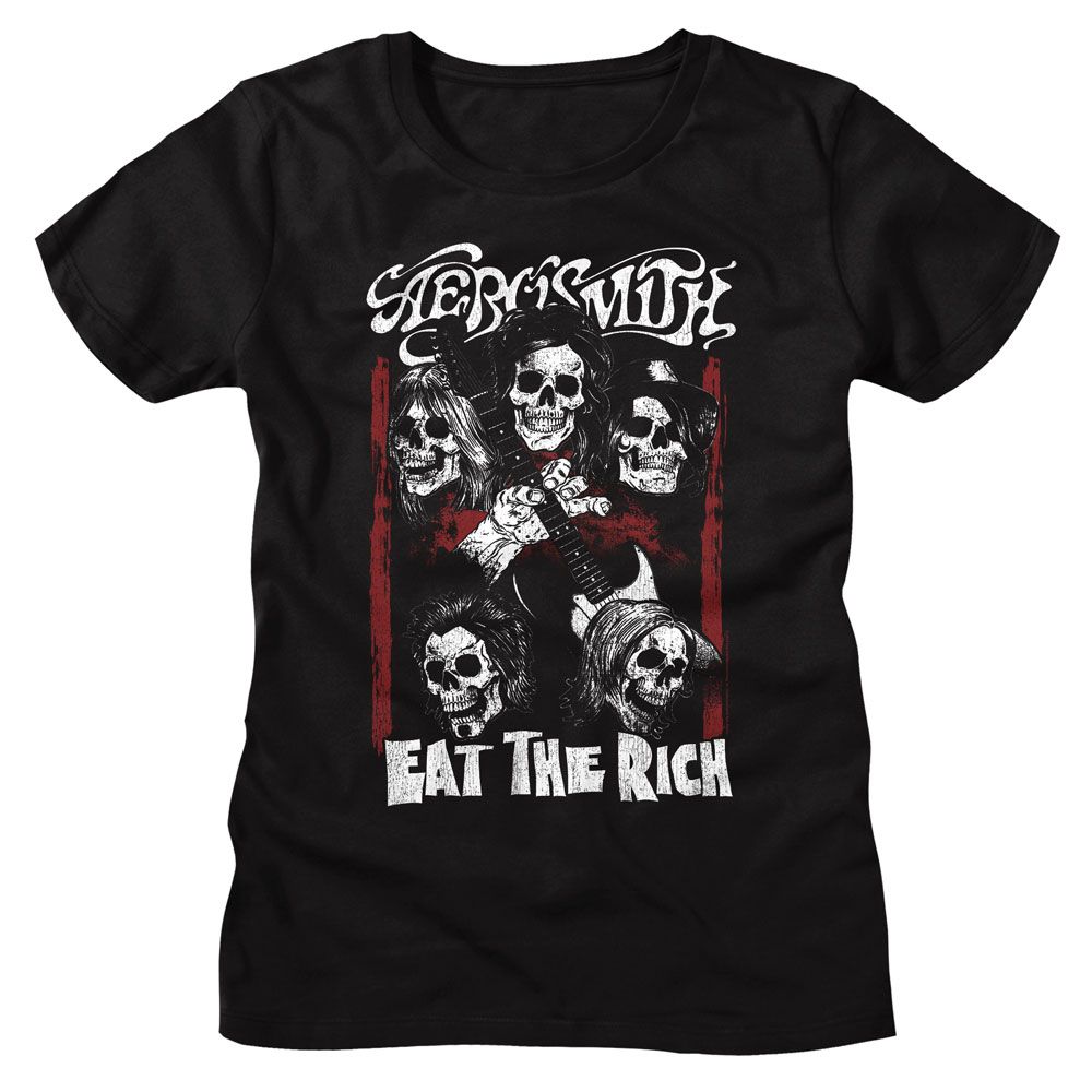 Aerosmith Black Ladies S/S Tshirt