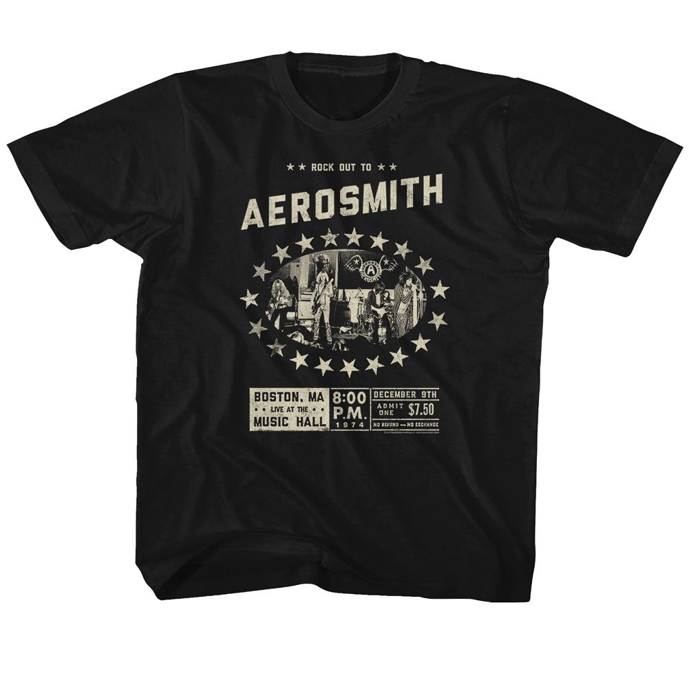 Aerosmith Black Youth S/S Tshirt
