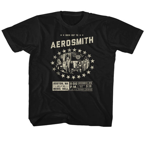 Aerosmith Black Youth S/S Tshirt