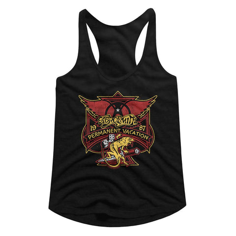 Aerosmith Black Ladies Racerback