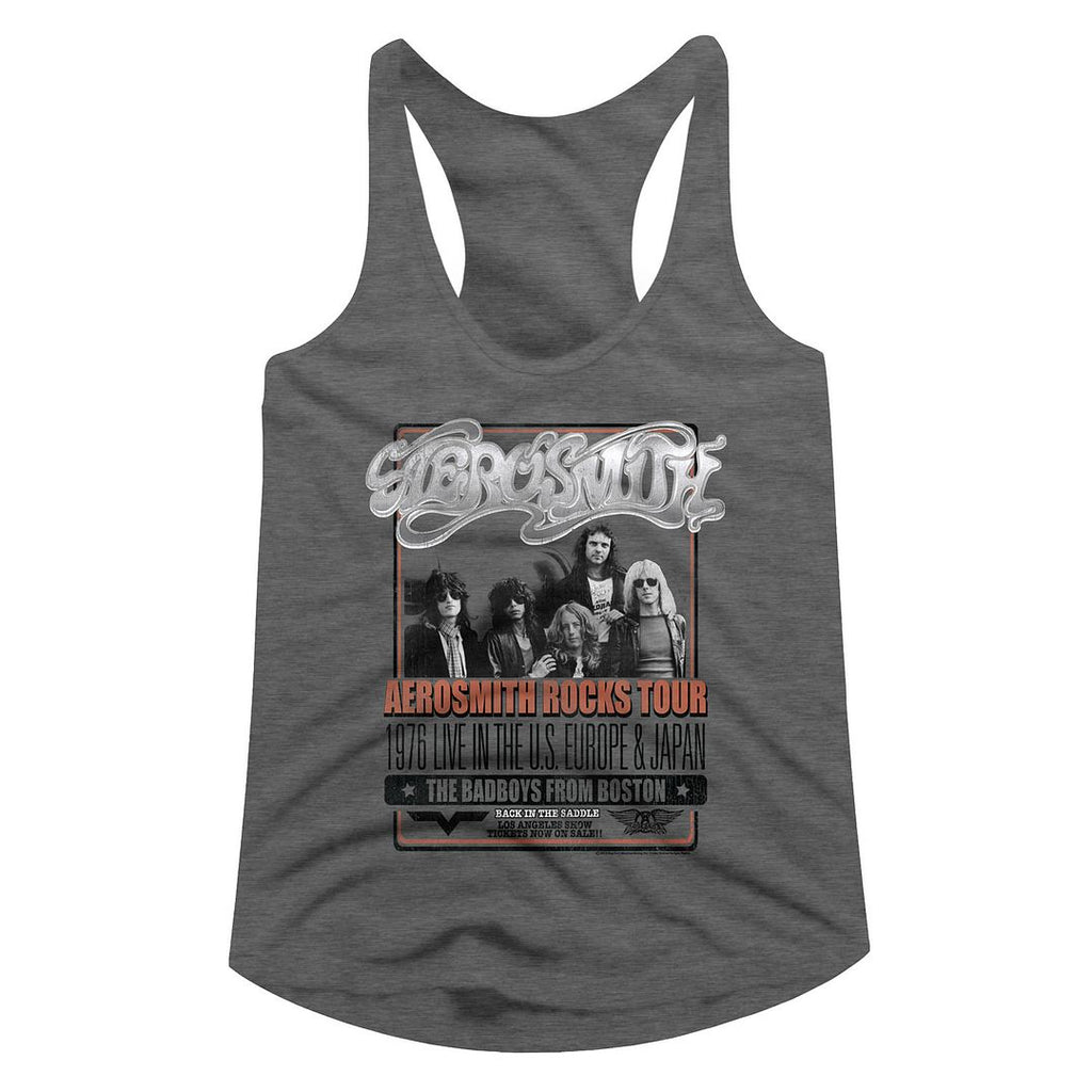 Aerosmith Graphite Heather Ladies Racerback