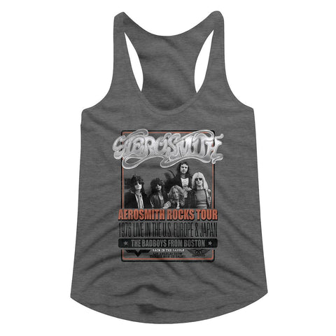 Aerosmith Graphite Heather Ladies Racerback