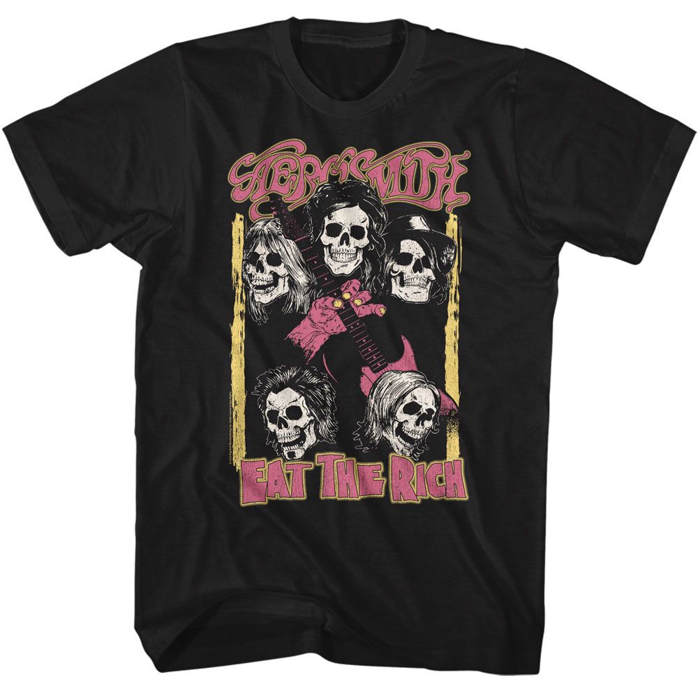 Aerosmith Black Adult S/S Tshirt