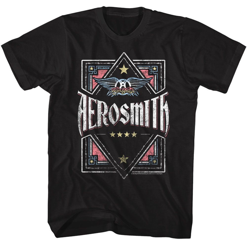 Aerosmith Black Adult S/S Tshirt