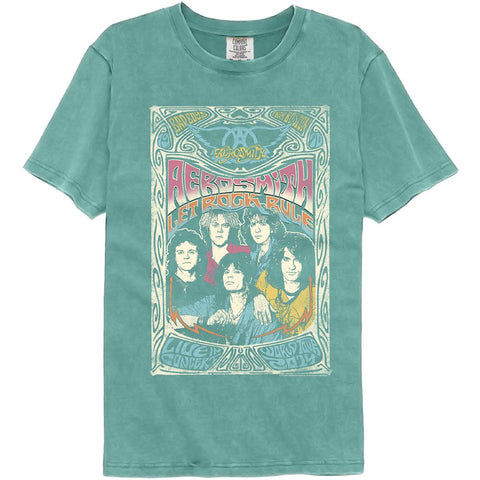 Aerosmith Seafoam Adult S/S Comfort Color Tshirt
