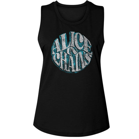 Alice In Chains Black Ladies Muscle Tank