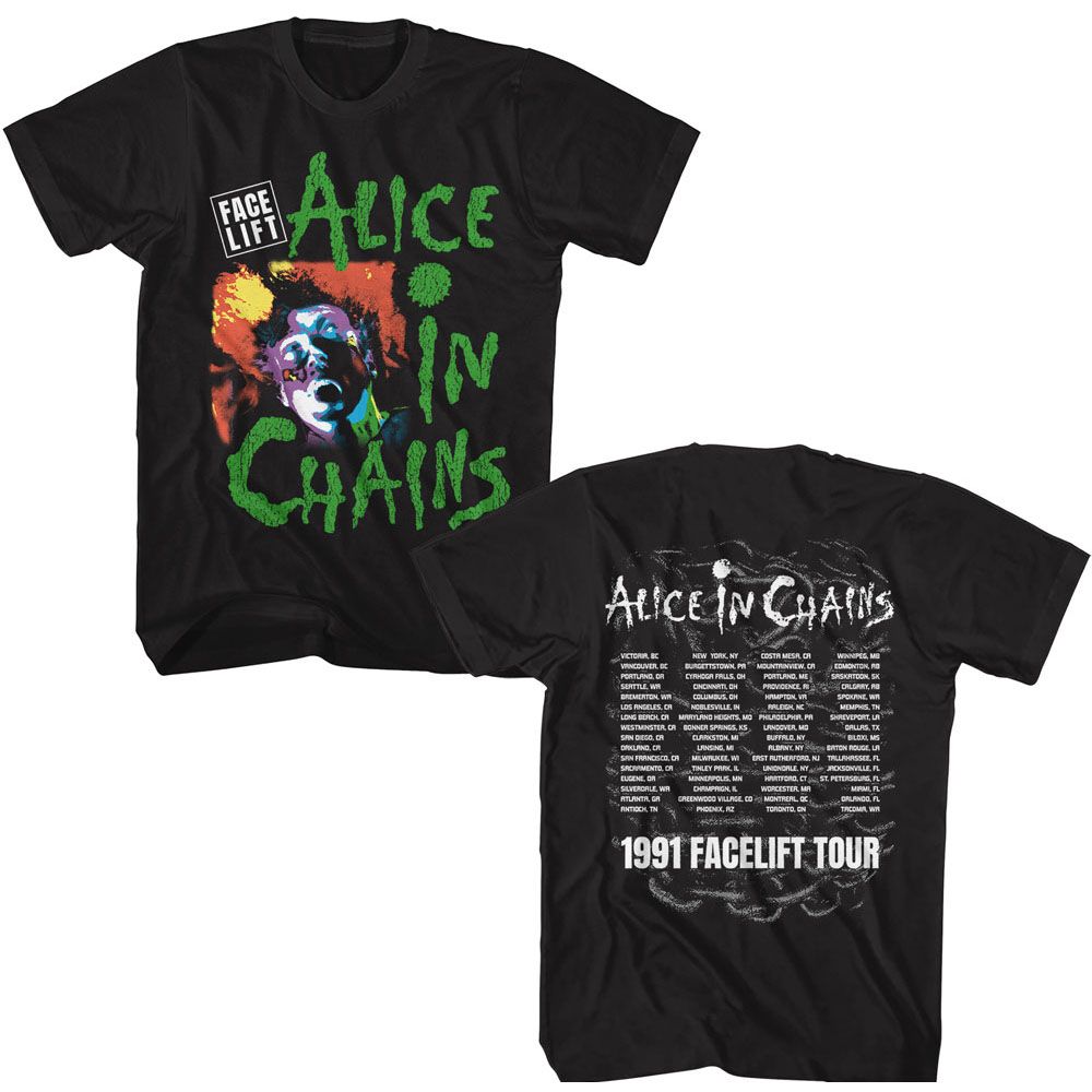 Alice In Chains Black Adult S/S Tshirt