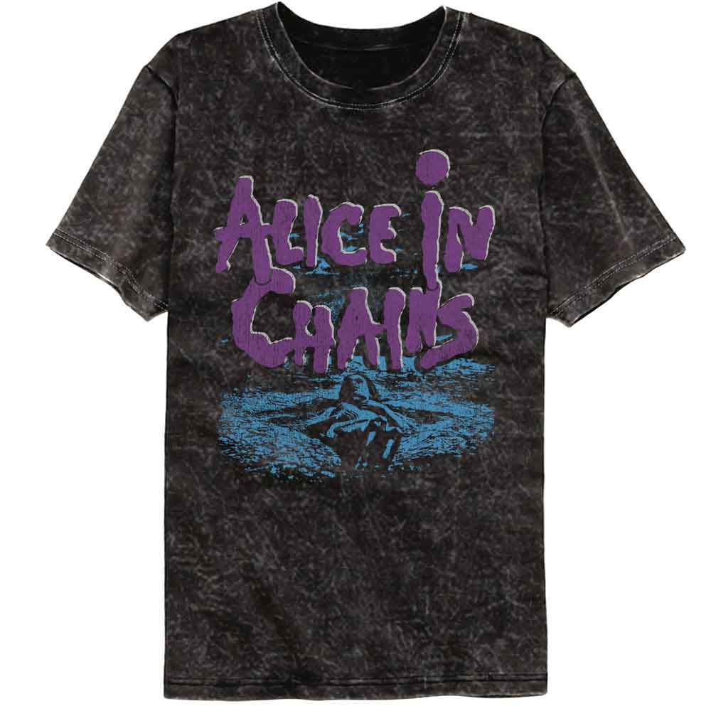 Alice In Chains Black Adult S/S Mineral Wash Tshirt