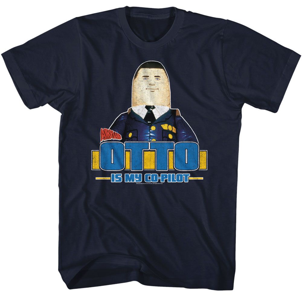 Airplane Navy Adult Short Sleeve Tshirt