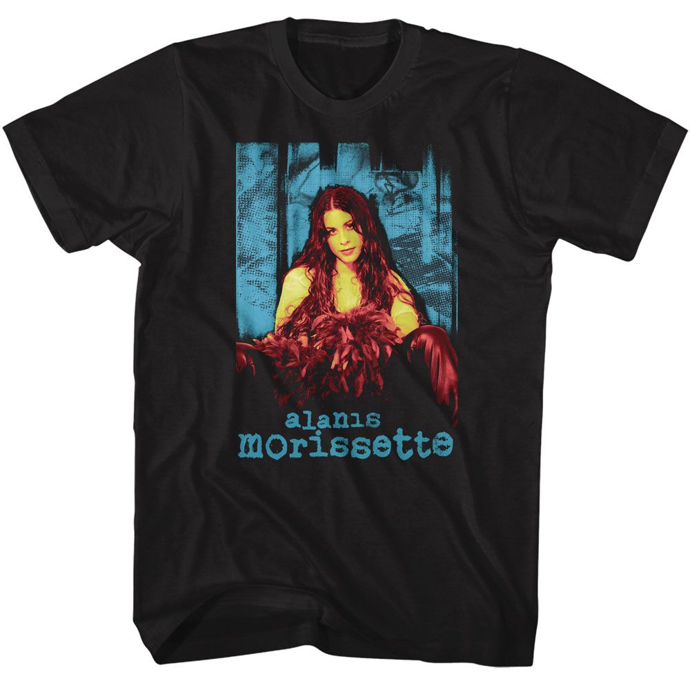 Alanis Morissette Black Adult S/S Tshirt