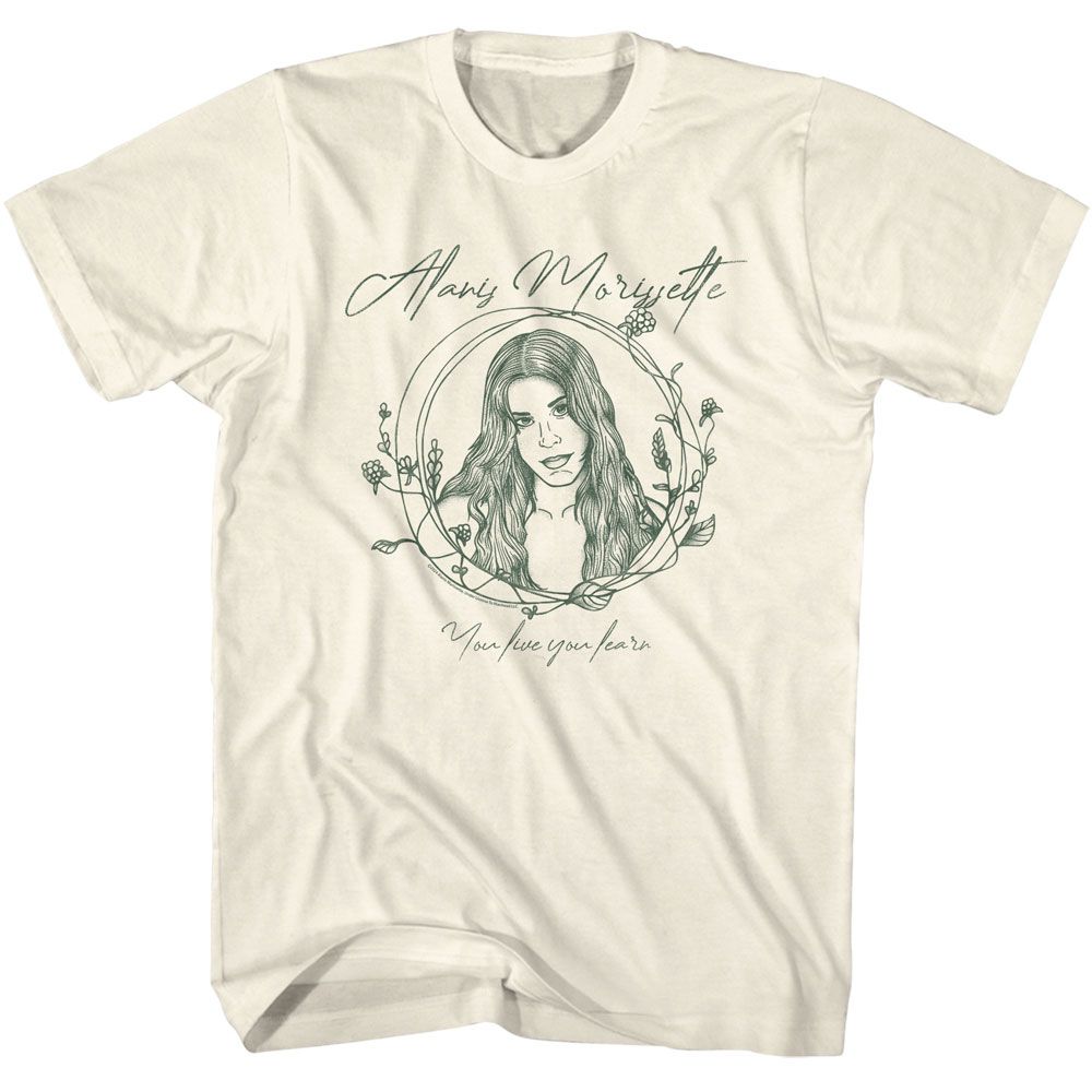 Alanis Morissette Natural Adult S/S Tshirt