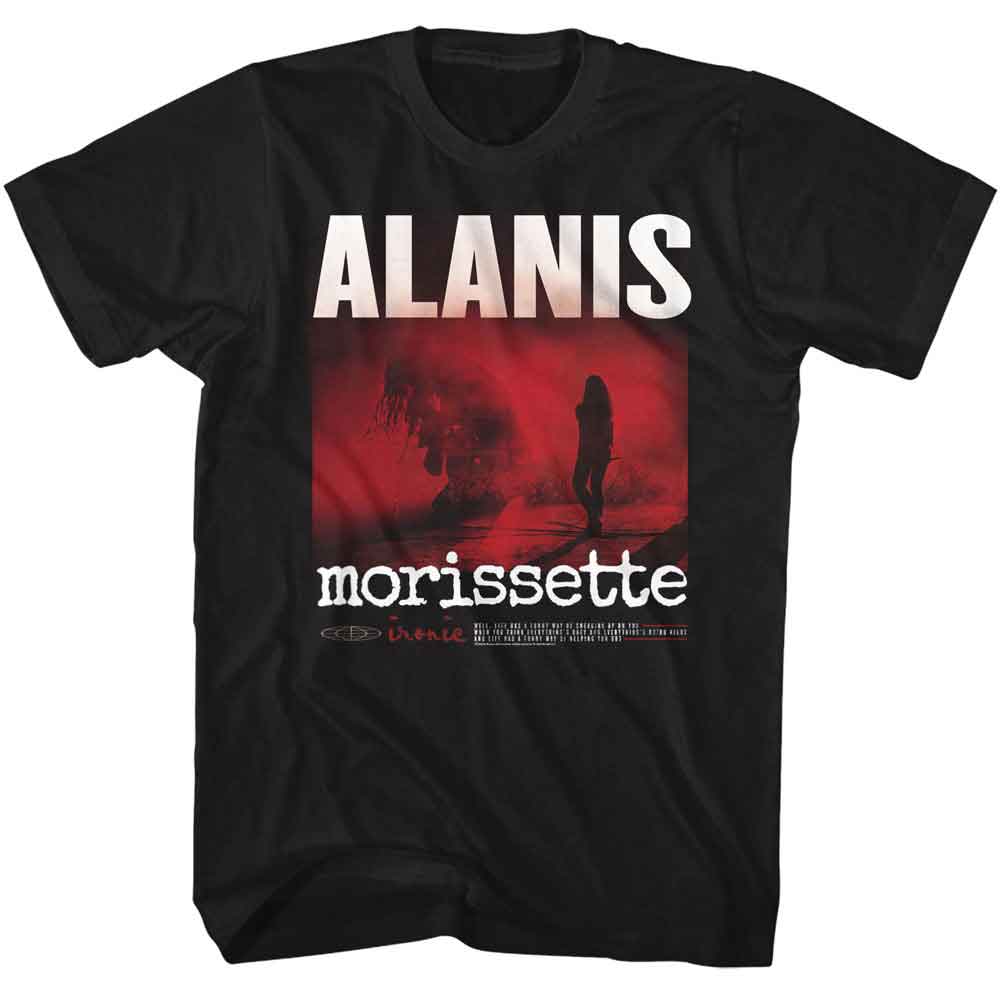 Alanis Morissette Black Adult S/S Tshirt