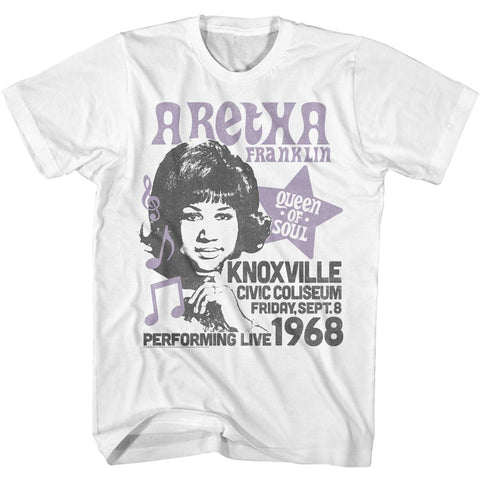Aretha White Adult S/S Tshirt