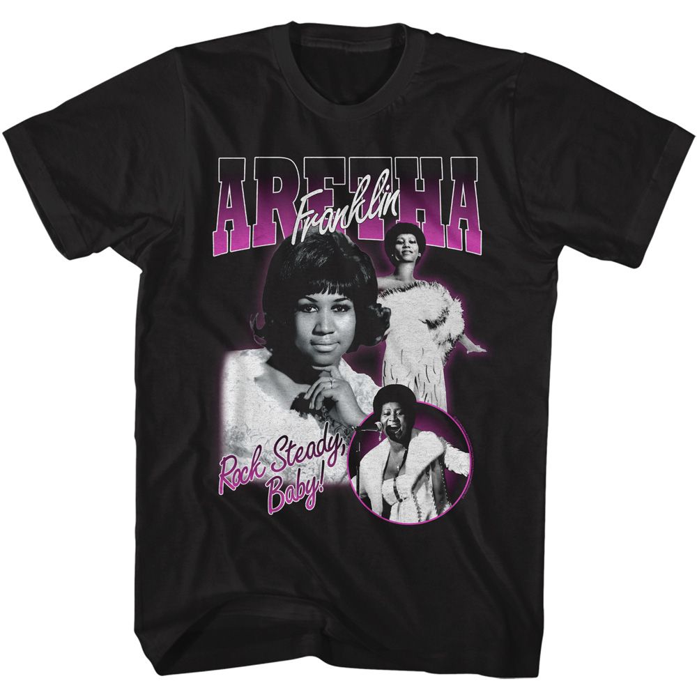 Aretha Black Adult S/S Tshirt