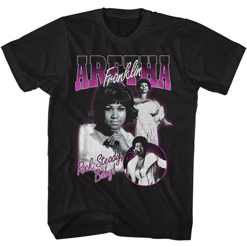 Aretha Black Adult S/S Tshirt