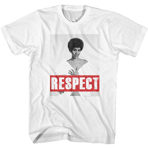 Aretha White Adult S/S Tshirt