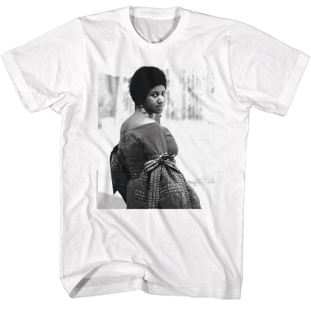Aretha White Adult S/S Tshirt