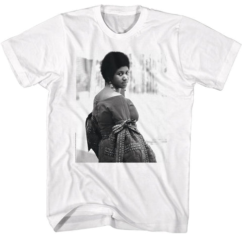 Aretha White Adult S/S Tshirt