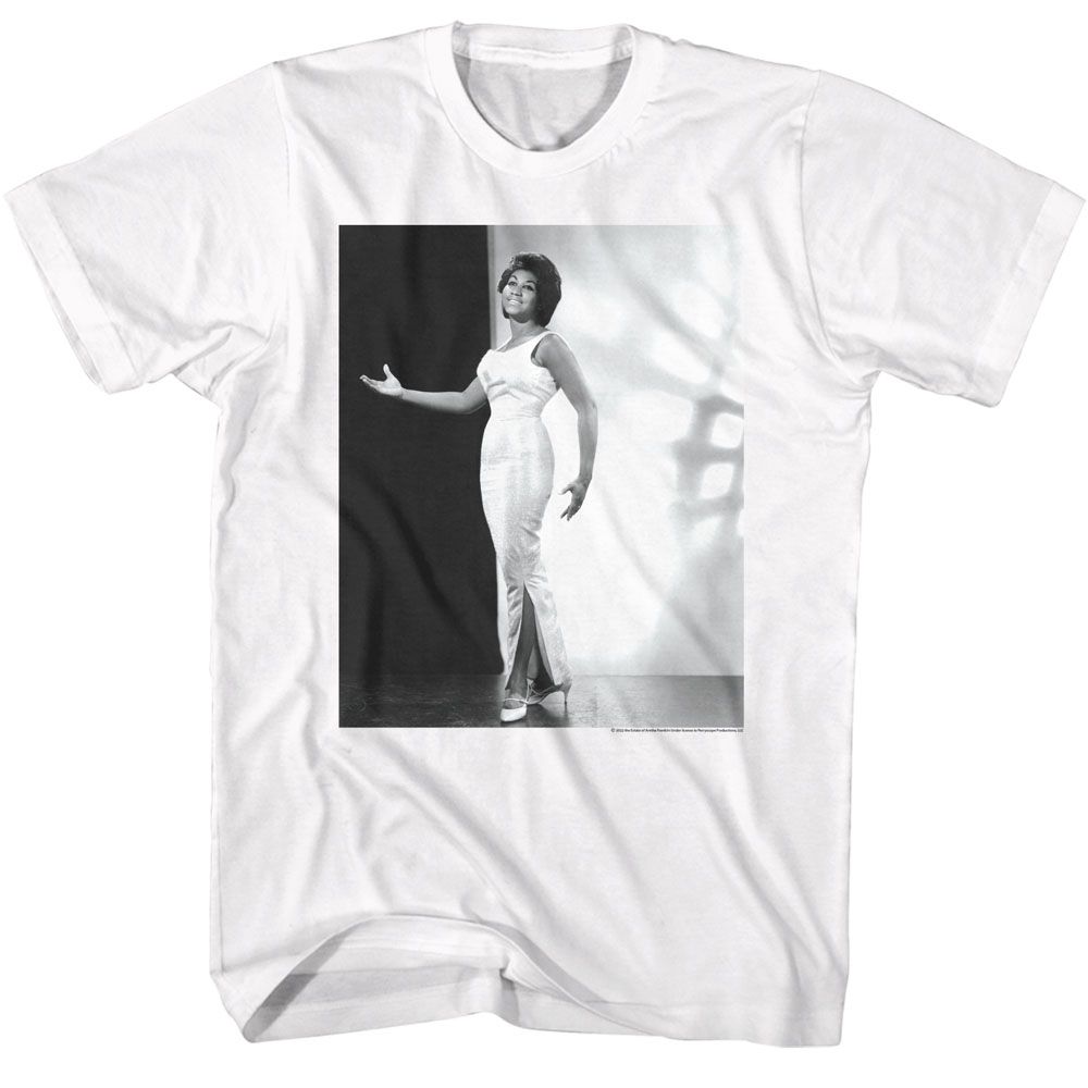 Aretha White Adult S/S Tshirt