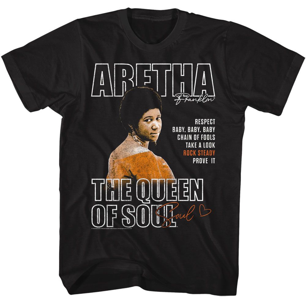 Aretha Black Adult S/S Tshirt