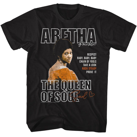 Aretha Black Adult S/S Tshirt