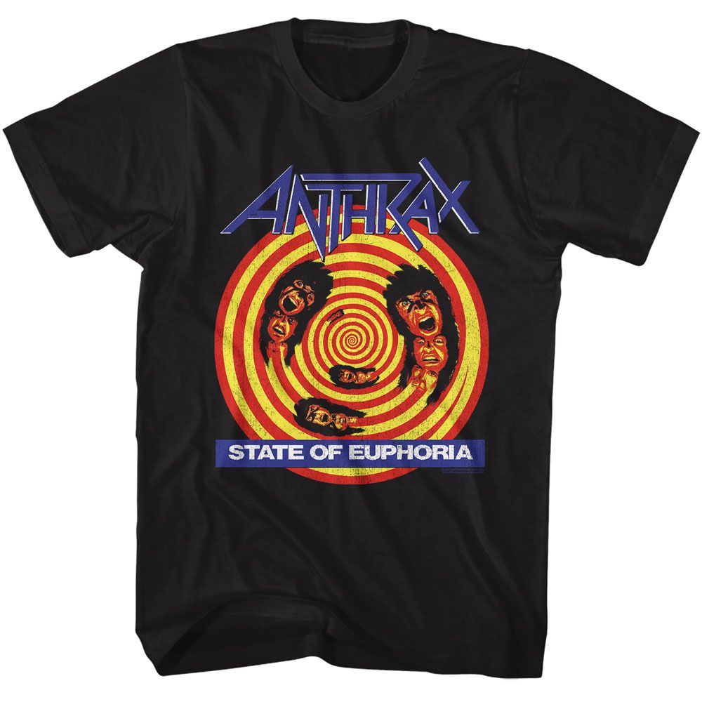 Anthrax Black Adult S/S Tshirt