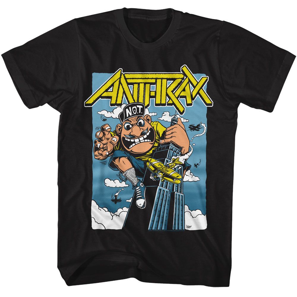 Anthrax Black Adult S/S Tshirt