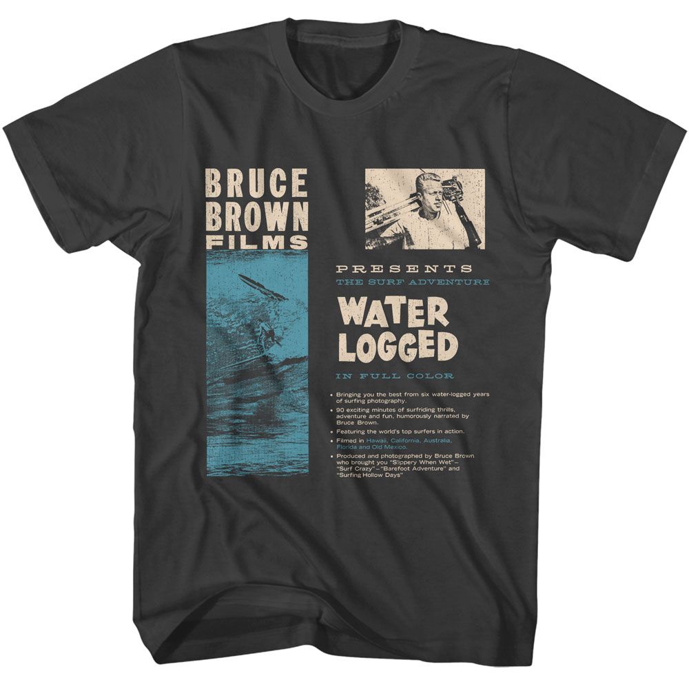 Bruce Brown Films Smoke Adult Short Sleeve Tshirt