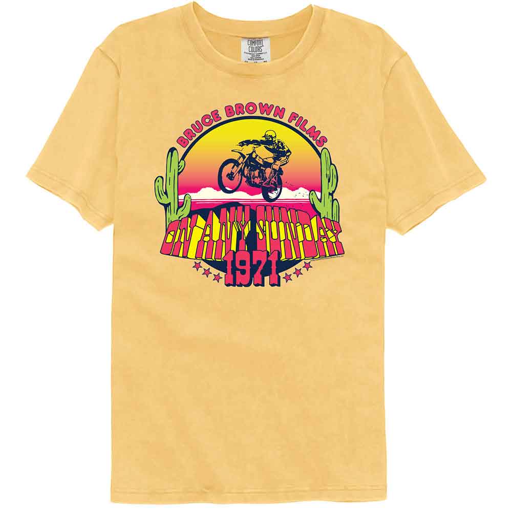 Bruce Brown Films Mustard Adult Short Sleeve Comfort Color Tshirt