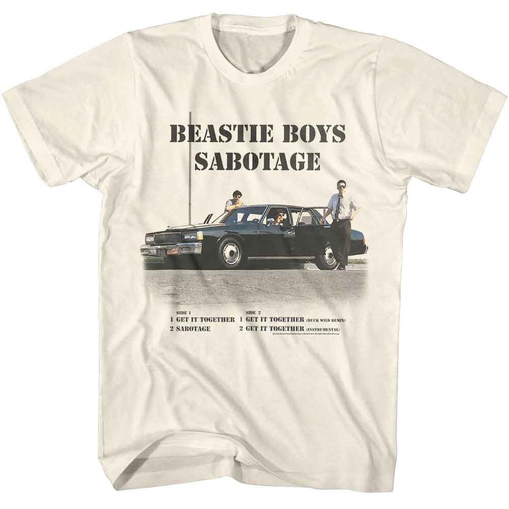 Beastie Boys Natural Adult S/S Tshirt