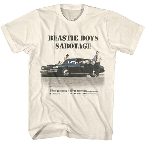 Beastie Boys Natural Adult S/S Tshirt