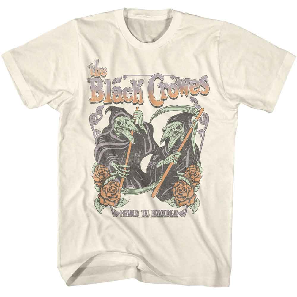 Black Crowes Natural Adult S/S Tshirt