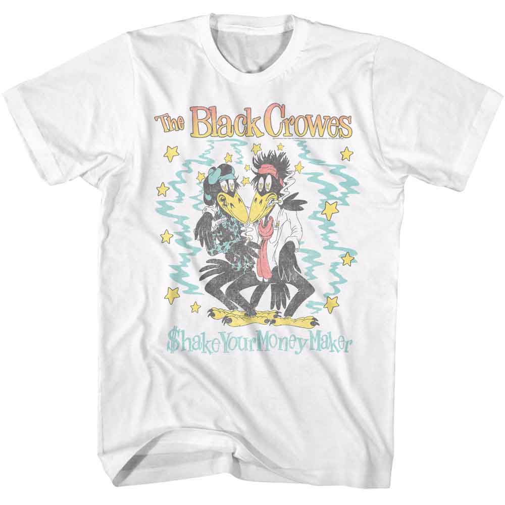 Black Crowes White Adult S/S Tshirt