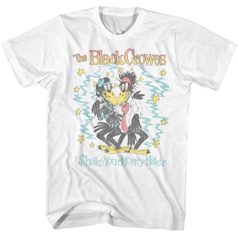 Black Crowes White Adult S/S Tshirt