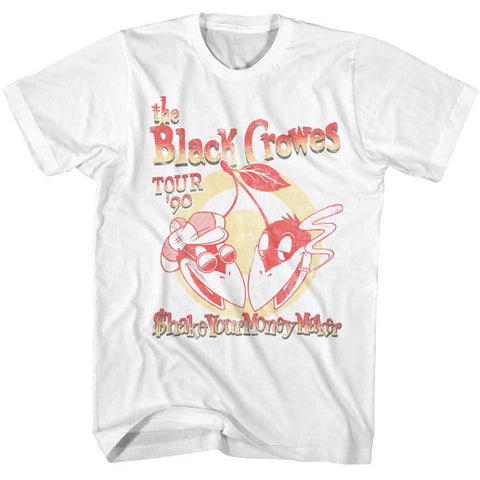 Black Crowes White Adult S/S Tshirt