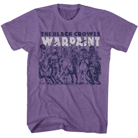 Black Crowes Purple Heather Adult S/S Tshirt