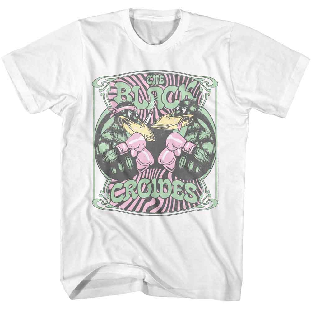 Black Crowes White Adult S/S Tshirt
