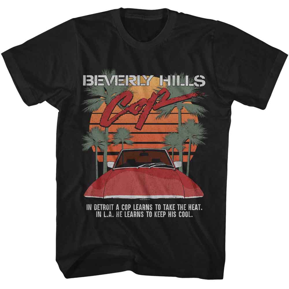 Beverly Hills 90210 Black Adult Short Sleeve Tshirt