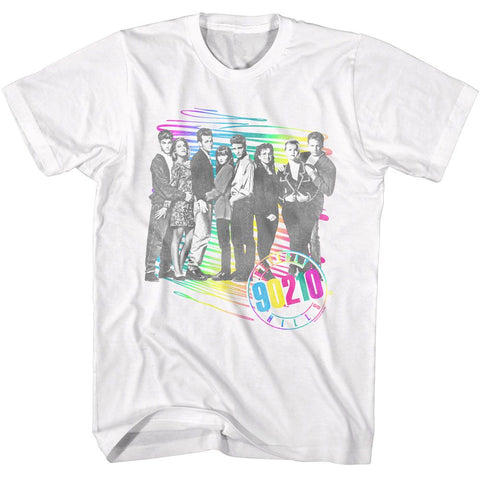 Beverly Hills 90210 White Adult Short Sleeve Tshirt