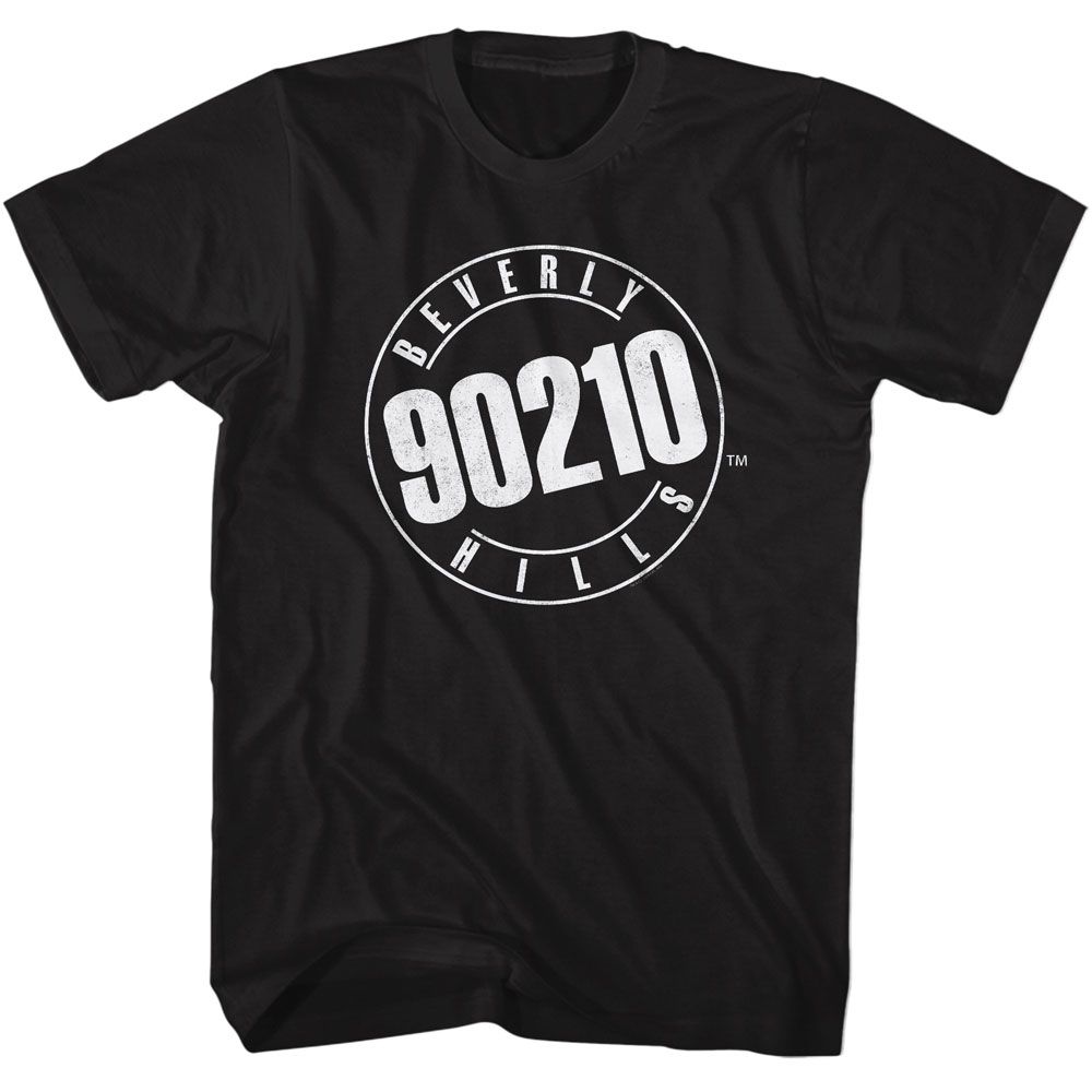 Beverly Hills 90210 Black Adult Short Sleeve Tshirt
