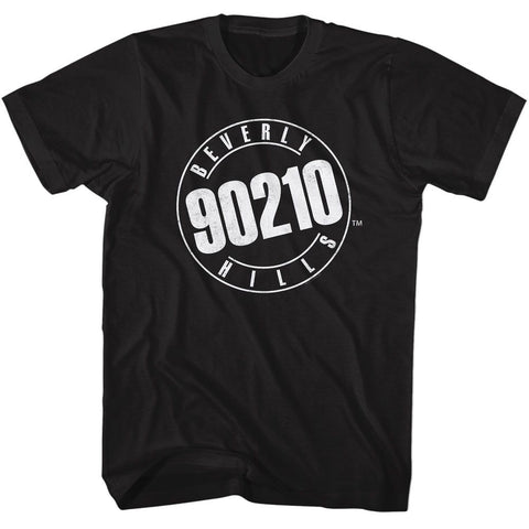 Beverly Hills 90210 Black Adult Short Sleeve Tshirt