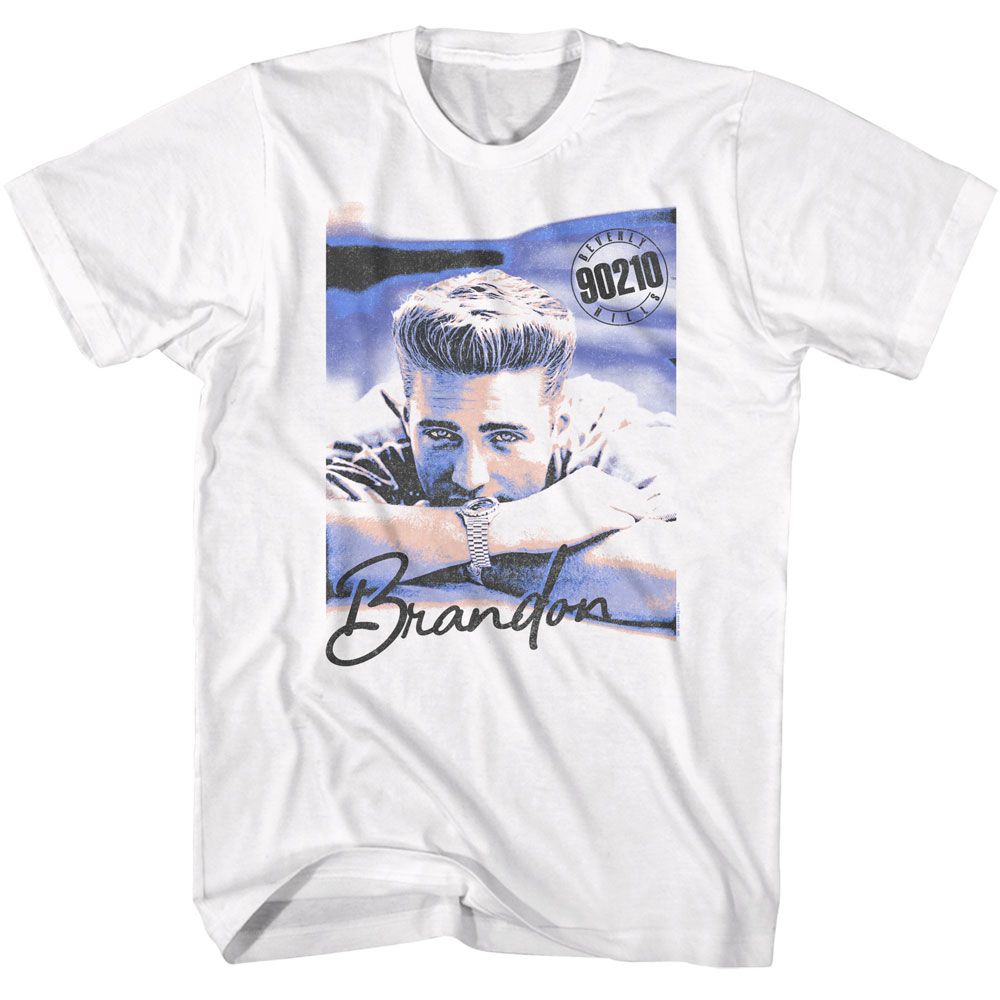 Beverly Hills 90210 White Adult Short Sleeve Tshirt