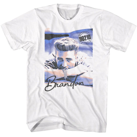 Beverly Hills 90210 White Adult Short Sleeve Tshirt
