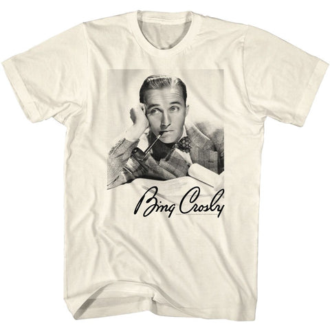 Bing Crosby Natural Adult S/S Tshirt