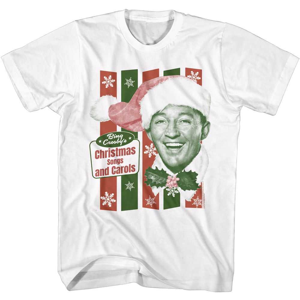 Bing Crosby White Adult S/S Tshirt