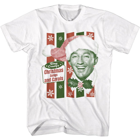 Bing Crosby White Adult S/S Tshirt