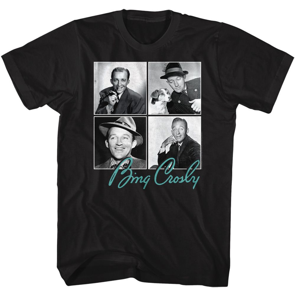 Bing Crosby Black Adult S/S Tshirt