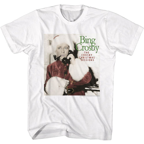 Bing Crosby White Adult S/S Tshirt