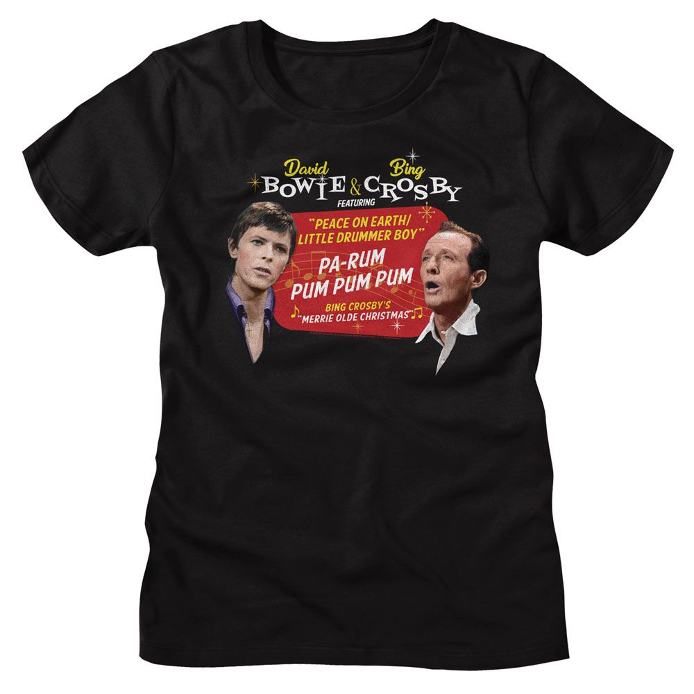 Bing Crosby Black Ladies S/S Tshirt