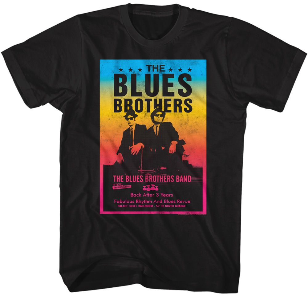 The Blues Brothers Black Adult Short Sleeve Tshirt